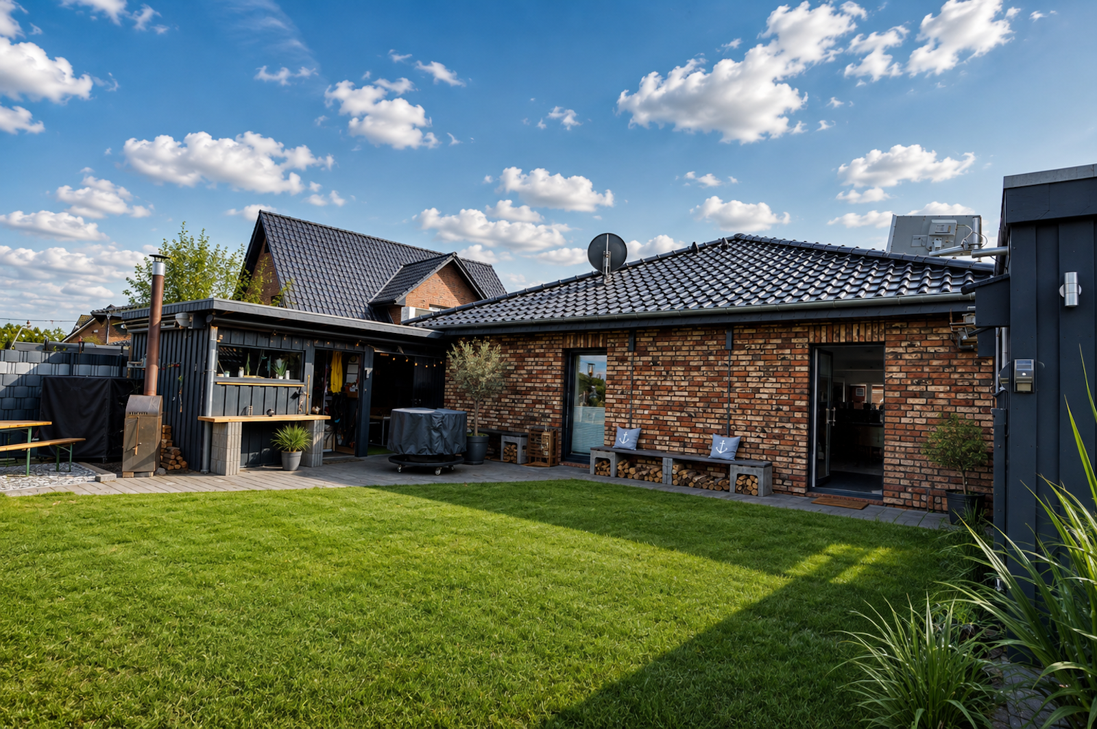 Garten - Blick zum Haus